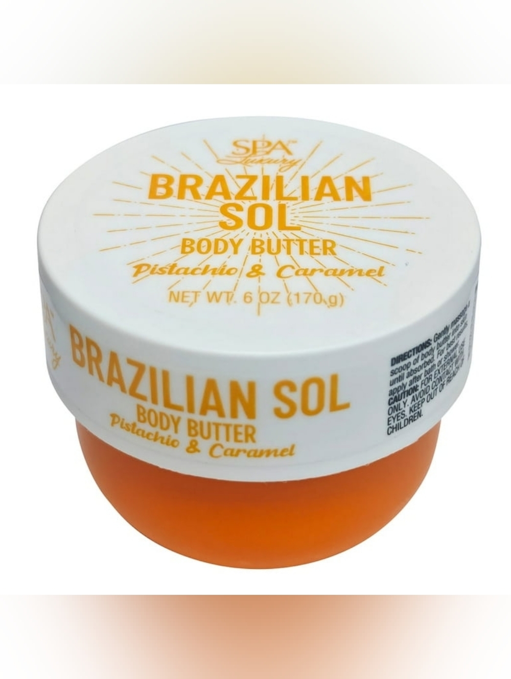 Brazilian Sol Pistachio & Caramel Body Butter – Rich Hydration Cream with Shea B